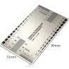 Guitar measuring ruler - string conversion chart - stainless steelGuitars