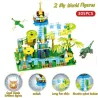 Marble race - with light - electric maze ball - building blocks - Jurassic dinosaur park / jungle world - toyPuzzles & Games