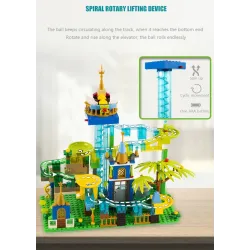 Marble race - with light - electric maze ball - building blocks - Jurassic dinosaur park / jungle world - toyPuzzles & Games