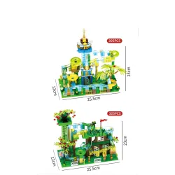 Marble race - with light - electric maze ball - building blocks - Jurassic dinosaur park / jungle world - toyPuzzles & Games