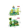 Marble race - with light - electric maze ball - building blocks - Jurassic dinosaur park / jungle world - toyPuzzles & Games