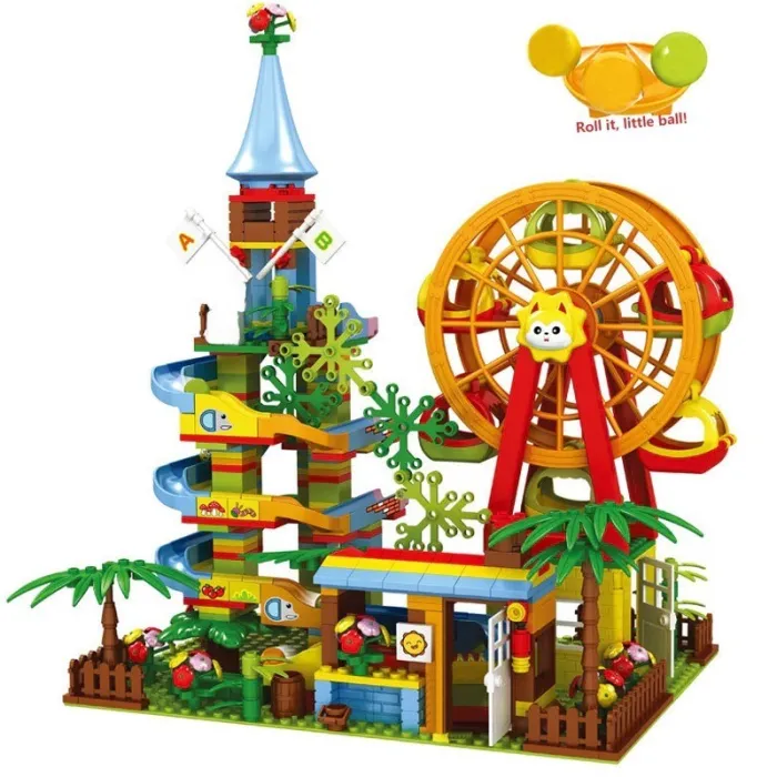 Playground - marble path / ferris wheel - building blocks - toyPuzzles & Games