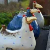 Funny chicken / hen - garden / lawn decoration - resinGarden