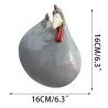 Funny chicken / hen - garden / lawn decoration - resinGarden