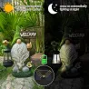 Decorative garden dwarf - with lamp - resin statue - solar - LEDSolar lighting