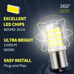 1156 BA15S / 1157 BAY15D P21/5W LED - replacement light - R5W R10W - turning lightLED