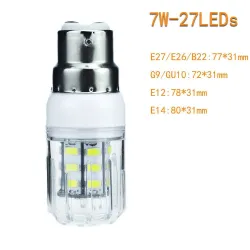 E26 - E27 - E14 - E12 - B22 - GU10 - G9 - 12V-24V - 5730 SMD - LED bulbE14