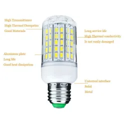 E26 - E27 - E14 - E12 - B22 - GU10 - G9 - 12V-24V - 5730 SMD - LED bulbE14