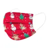 Protective face / mouth masks - disposable - 3-ply - for children - christmas print - 50 piecesMouth masks