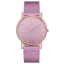 Luxurious women's Quartz watch - stainless steel strap - dial with rhinestonesWatches