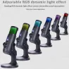 Condenser microphone - RGB - USB - with earphone jack - for Smartphones / laptops / gamingMicrophones