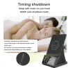 Wireless fast charger - phone holder - Bluetooth speaker - FM radio - alarm clock - LED - USBHolders