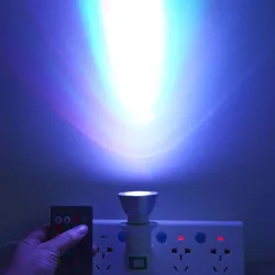 E14 - E27 - GU10 / 5W - 7W - AC110V - 220V - dimmable LED RGB bulb with IR 16 colors remote controllerE14