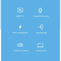 HDMI-compatible to VGA adapter - micro USB - with video / audio power - 1080PAudio