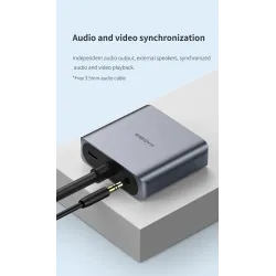 HDMI-compatible to VGA adapter - micro USB - with video / audio power - 1080PAudio