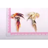 Luxurious crystal red parrot broochBrooches
