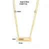 Elegant necklace - with sliding crystals - stainless steelNecklaces