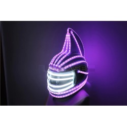 Monster helmet - full face mask - luminous - LED - RGB - for parties / Halloween / masqueradesParty