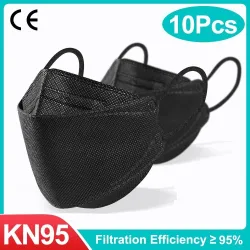 Face / mouth protective face masks - antibacterial - 3-ply - 4D design - FPP2 - KN95Mouth masks