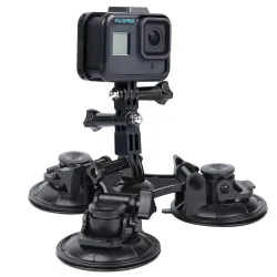 Car window suction cup - 1/4" tripod - adapter - mount for GoPro / SJCAM Xiaomi Yi 4KMounts