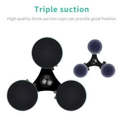 Car window suction cup - 1/4" tripod - adapter - mount for GoPro / SJCAM Xiaomi Yi 4KMounts