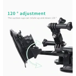 Car window suction cup - 1/4" tripod - adapter - mount for GoPro / SJCAM Xiaomi Yi 4KMounts