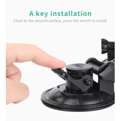 Car window suction cup - 1/4" tripod - adapter - mount for GoPro / SJCAM Xiaomi Yi 4KMounts