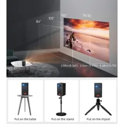 BYINTEK P20 M - Pico Smart - mini portable projector - screenless TV - Android - Wifi - LED - DLP - 4K - 1080PProjectors