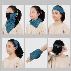 Multifunction scarf - cycling half face mask - balaclava - winter sports - unisexWinter Sport