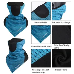 Multifunction scarf - cycling half face mask - balaclava - winter sports - unisexWinter Sport