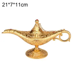 Traditional hollow Aladdin's magic lamp - Vintage ornamentDecoration