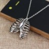 Vintage skull rib cage pendant - with necklaceNecklaces