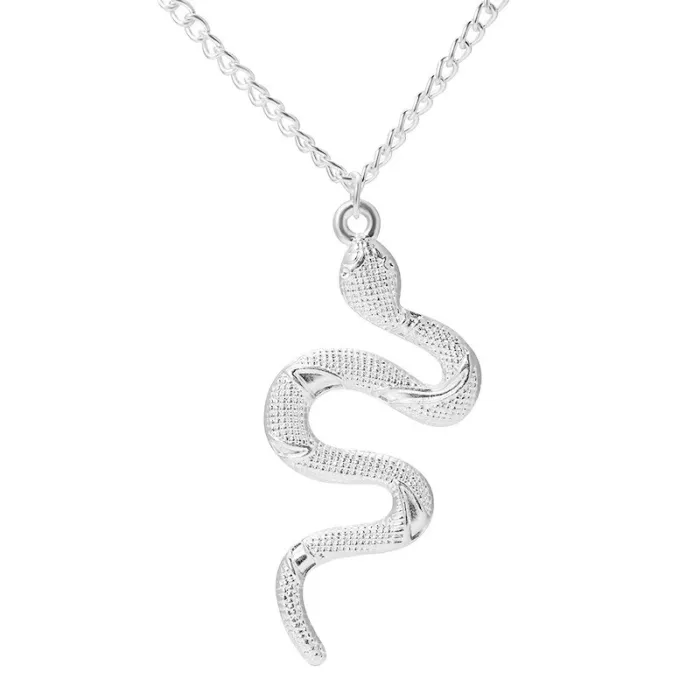 Stylish necklace with a snake pendantNecklaces