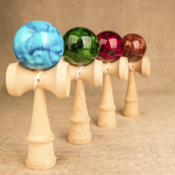 Wooden Kendama toys - colorful juggling ball - stress relief / educational toy - for adult / children - 18cmFidget Spinner