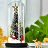 Decorative Christmas tree - in glass dome - with LEDChristmas