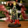 Decorative Christmas tree - in glass dome - with LEDChristmas