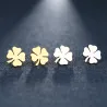Four leaf clover stud earrings - gold / silverEarrings