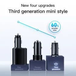 Mini - dual USB car charger - quick charge - type-C - 48W - QC3.0 PD3.0Interior accessories