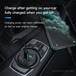 Mini - dual USB car charger - quick charge - type-C - 48W - QC3.0 PD3.0Interior accessories
