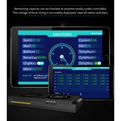 BMS Lifepo4 4S smart battery - with balancer - Bluetooth / Android / IOS - 12V - 72V - 30A - 200ABattery