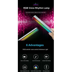 RGB colorful tube - LED strip - USB - Bluetooth - voice / music rhythm lampLED strips