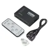 5 in / 1 out - HDMI switcher - splitter - HUB - with IR remote controller - 1080P - for HDTV DVD BOXSplitters