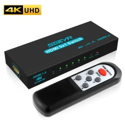 HDMI switch - 5 in / 1 out - with IR remote control - 1.4 HDCPHDMI switchers