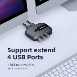 KVM switch - USB 2.0 / 3.0 - for Windows 10 / PC / keyboard / mouse / printer - sharing / pairingHDMI switchers