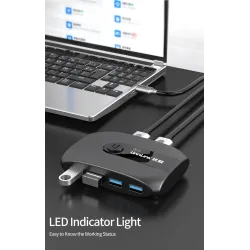 KVM switch - USB 2.0 / 3.0 - for Windows 10 / PC / keyboard / mouse / printer - sharing / pairingHDMI switchers
