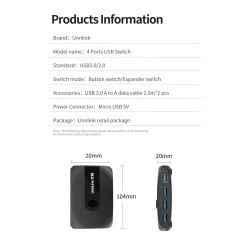 KVM switch - USB 2.0 / 3.0 - for Windows 10 / PC / keyboard / mouse / printer - sharing / pairingHDMI switchers
