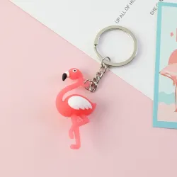 Flamingo keychains - 6 piecesKeyrings
