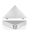 Modern wall lamp - triangle shaped - aluminum - LED - 3WWall lights