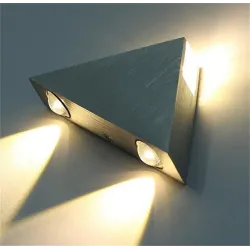 Modern wall lamp - triangle shaped - aluminum - LED - 3WWall lights