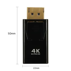 DP to HDMI converter - adapter - 4K - for PC / TV / projectorsSplitters